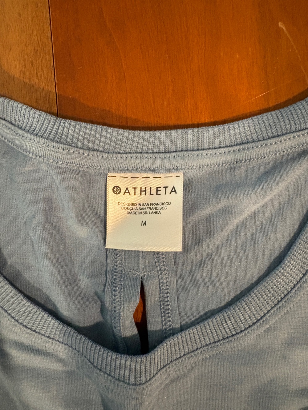 Athleta Open Back Athletic Light Blue Tank Top - Picture 3 of 5